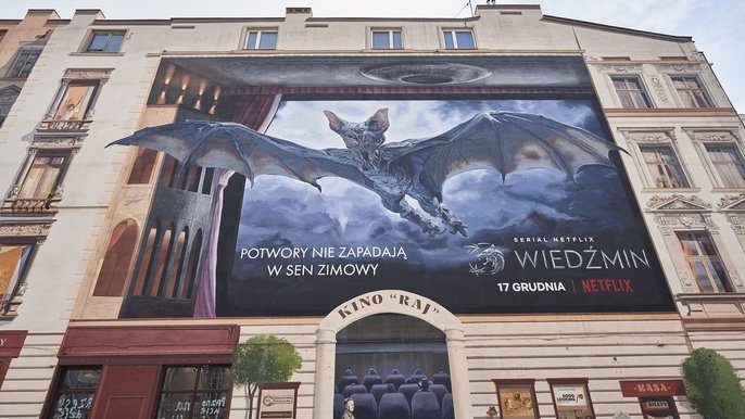 Mural „Wiedźmina" - fot. ŁÓDŹ.PL