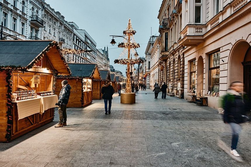 Jarmark Bożonarodzeniowy na Piotrkowskiej fot. ŁÓDŹ.PL