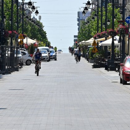 Piotrkowska przy skrzyżowaniu z Tuwima , fot. ŁÓDŹ.PL